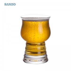 Bia Sanzo 6oz Bia thủy tinh tùy chỉnh In bia thủy tinh Octagon Bia Glass