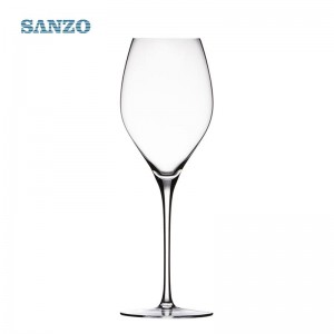 SANZO Black Red Wine Glass Handmade Chì miễn phí Crystal Crystal Thân cây Kính đáy dày